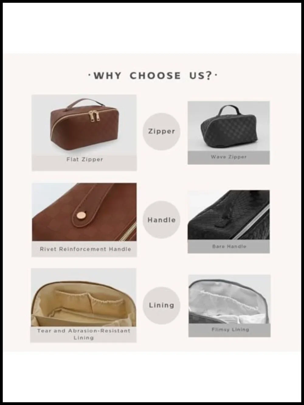 Large Travel Makeup Bag Waterproof PU Leather Cosmetic Organizer Toiletry Pouch